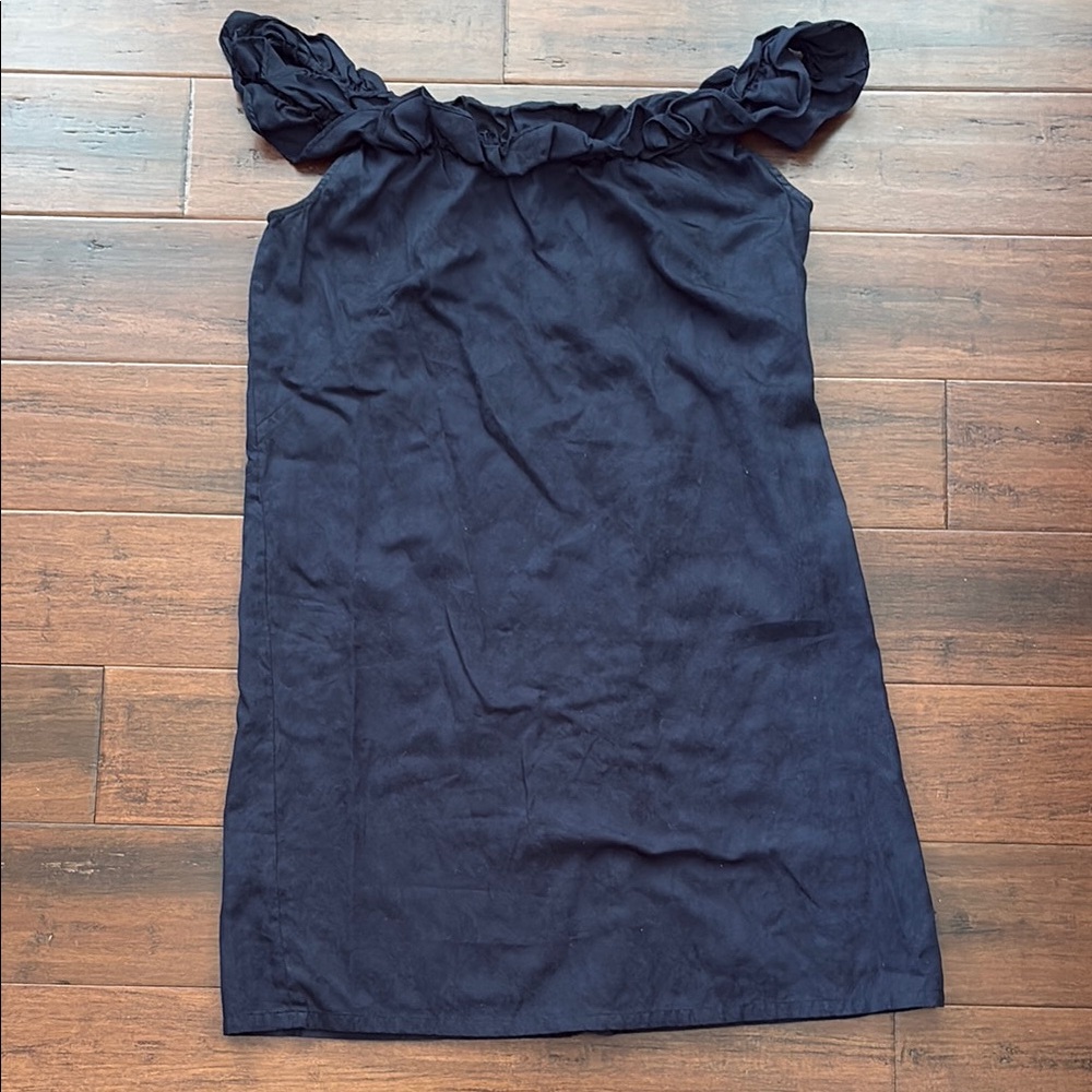 NWOT Loft Women’s Off Shoulder Black Cotton Dress 14